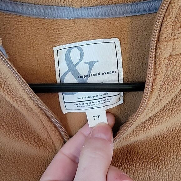 Ampersand Ave Fleece Hoodie Size 7 Kid - Picture 3 of 6